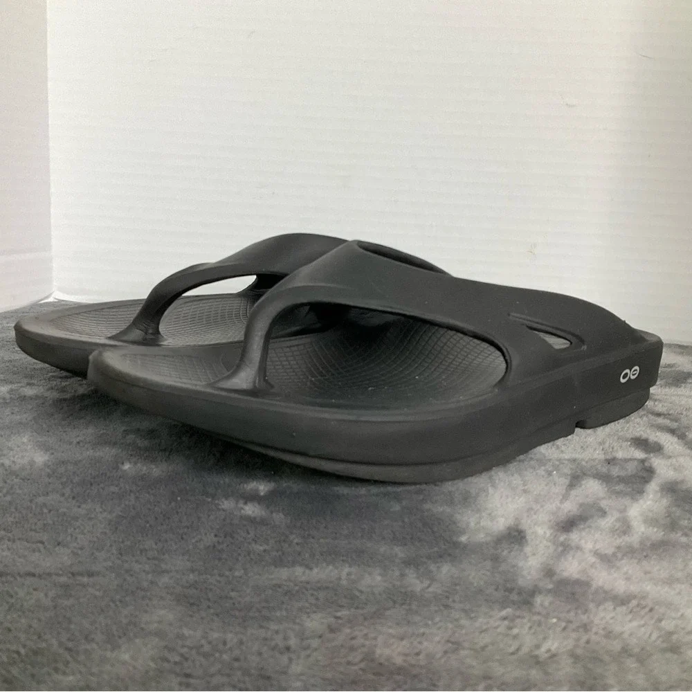 OOFOS OOriginal Black Recovery Sandal Mens 11 Womens 13‎ Flip Flop EU 44